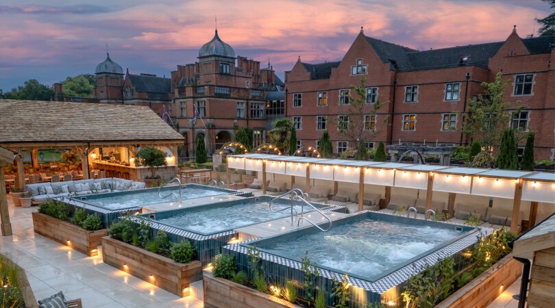 Outdoor Spa Experience at Hoar Cross Hall | Spa Terrace | Barons Eden