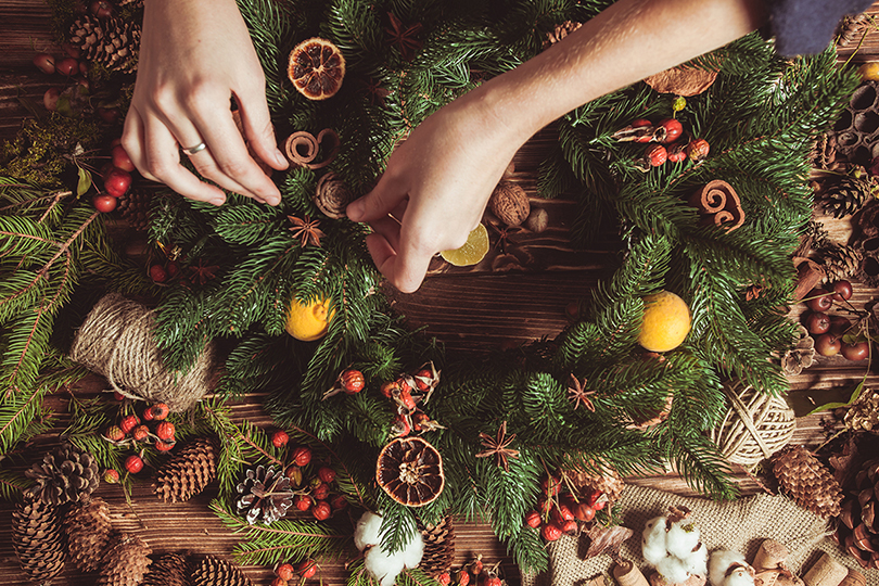 Christmas Wreath Making image